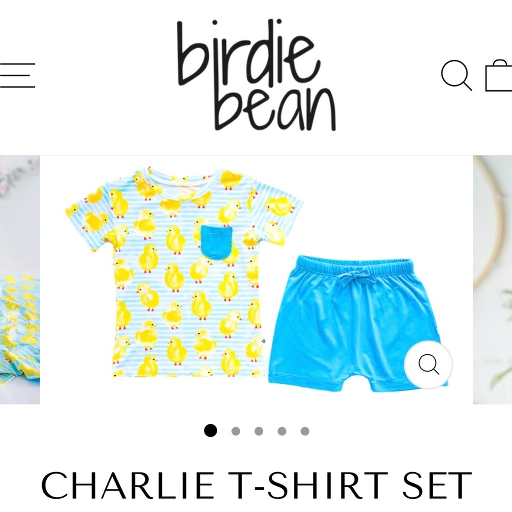 Birdie bean Charlie tshirt set